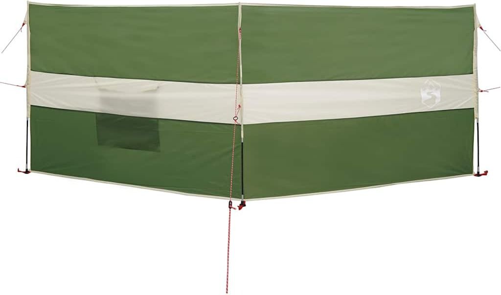 vidaXL Frangivento da campeggio verde 344x120 cm Immagine del prodotto 