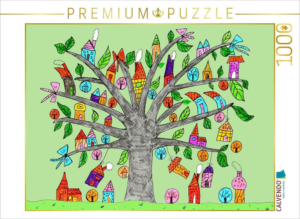 CALVENDO Puzzle Fantasiebaum | 1000 Teile Lege-Größe 64x48cm Foto-Puzzle für glückliche Stunden