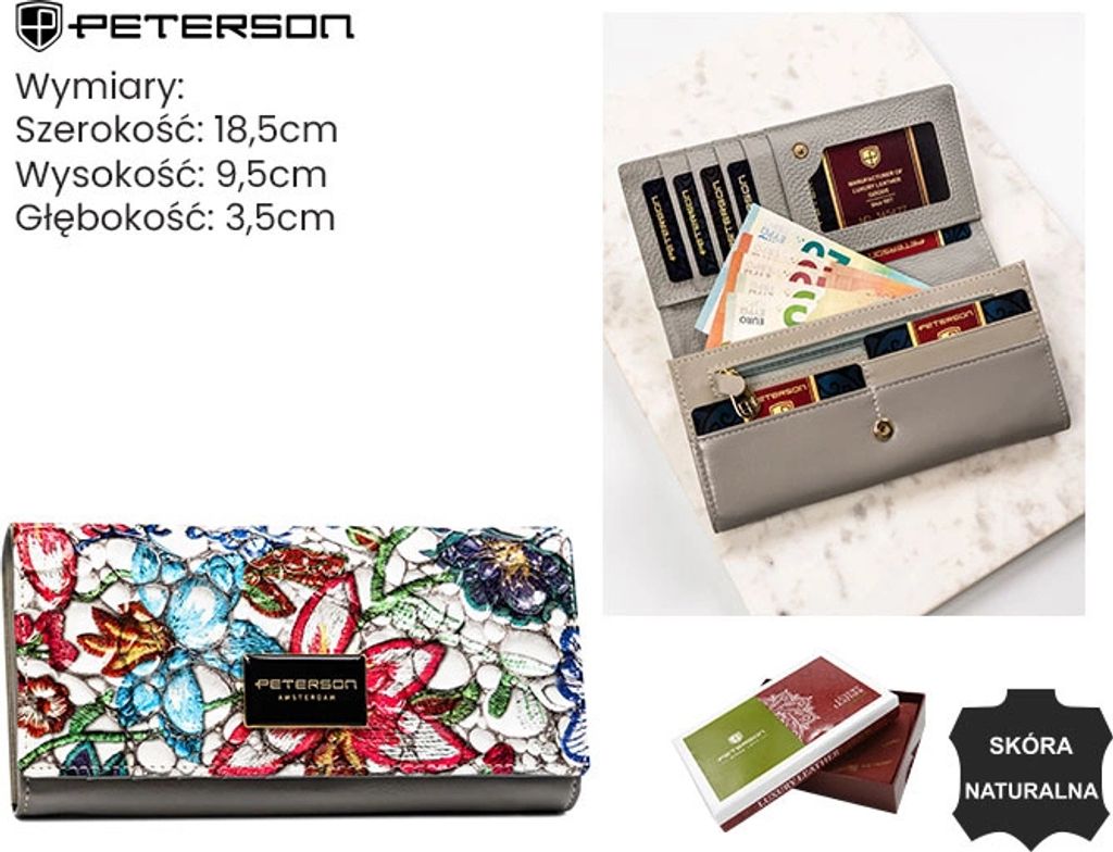 Peterson Dámska kožená peňaženka Atamu viacfarebná One size Obrázok produktu 