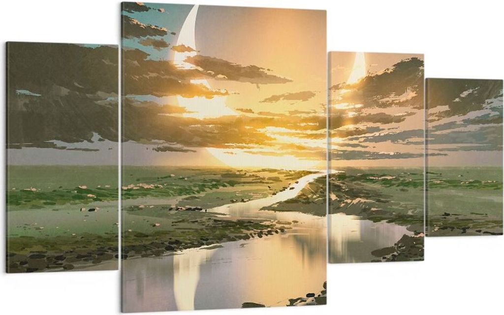 Bild auf Leinwand - Leinwandbild - natur natur - 160x90cm - Wand Bild - Wanddeko - Wandbilder - Leinwanddruck - Bilder - Kunstdruck - Wanddekoratio...
