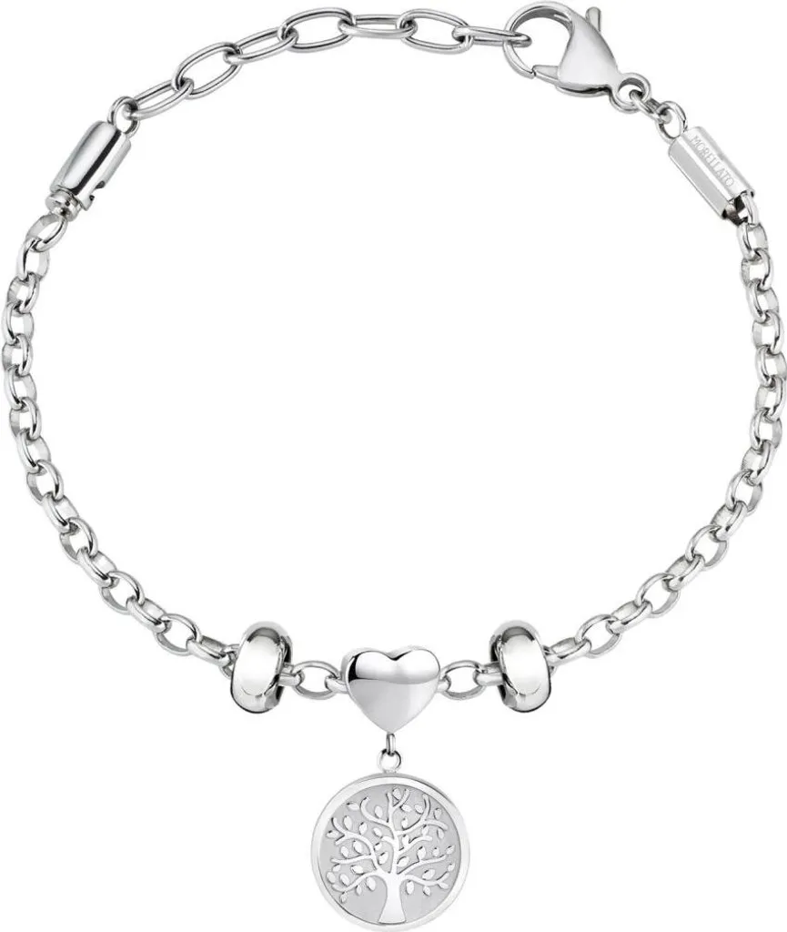 Bracelet Arbre de Vie en Acier Inoxydable Goutte SCZ1095 Anti-Ternes