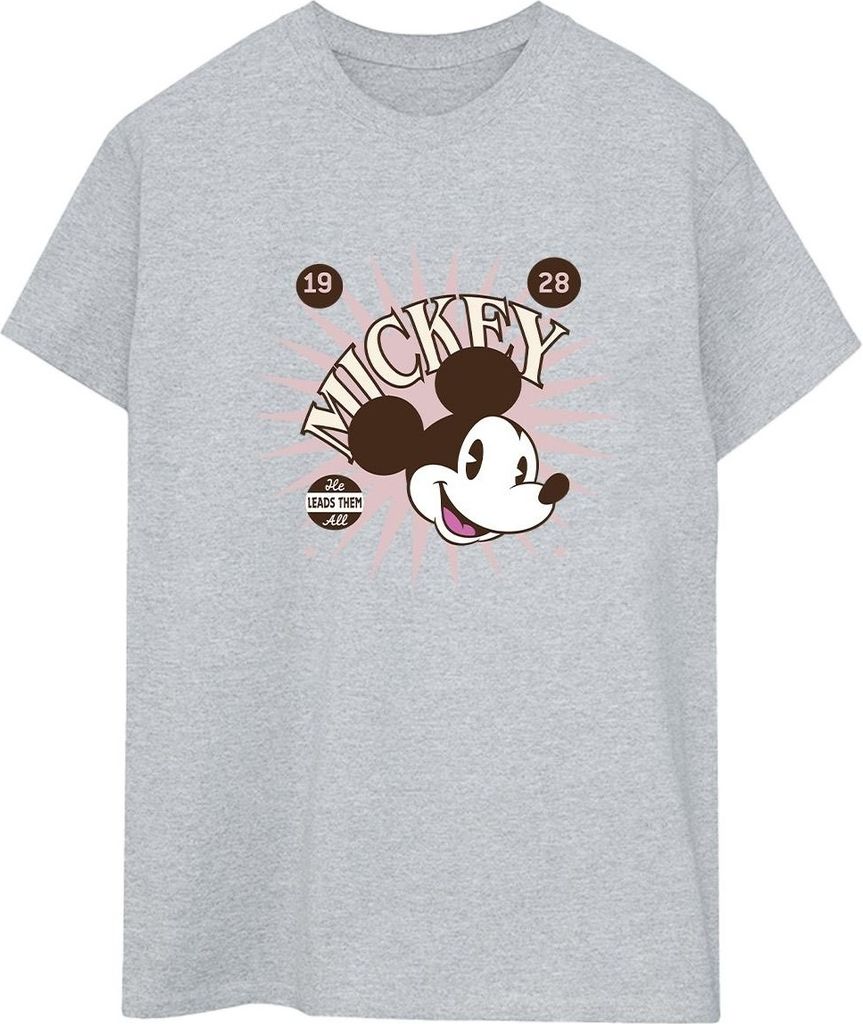 Disney - "Leads Them All" T-Shirt für Damen BI38964 (S) (Grau)