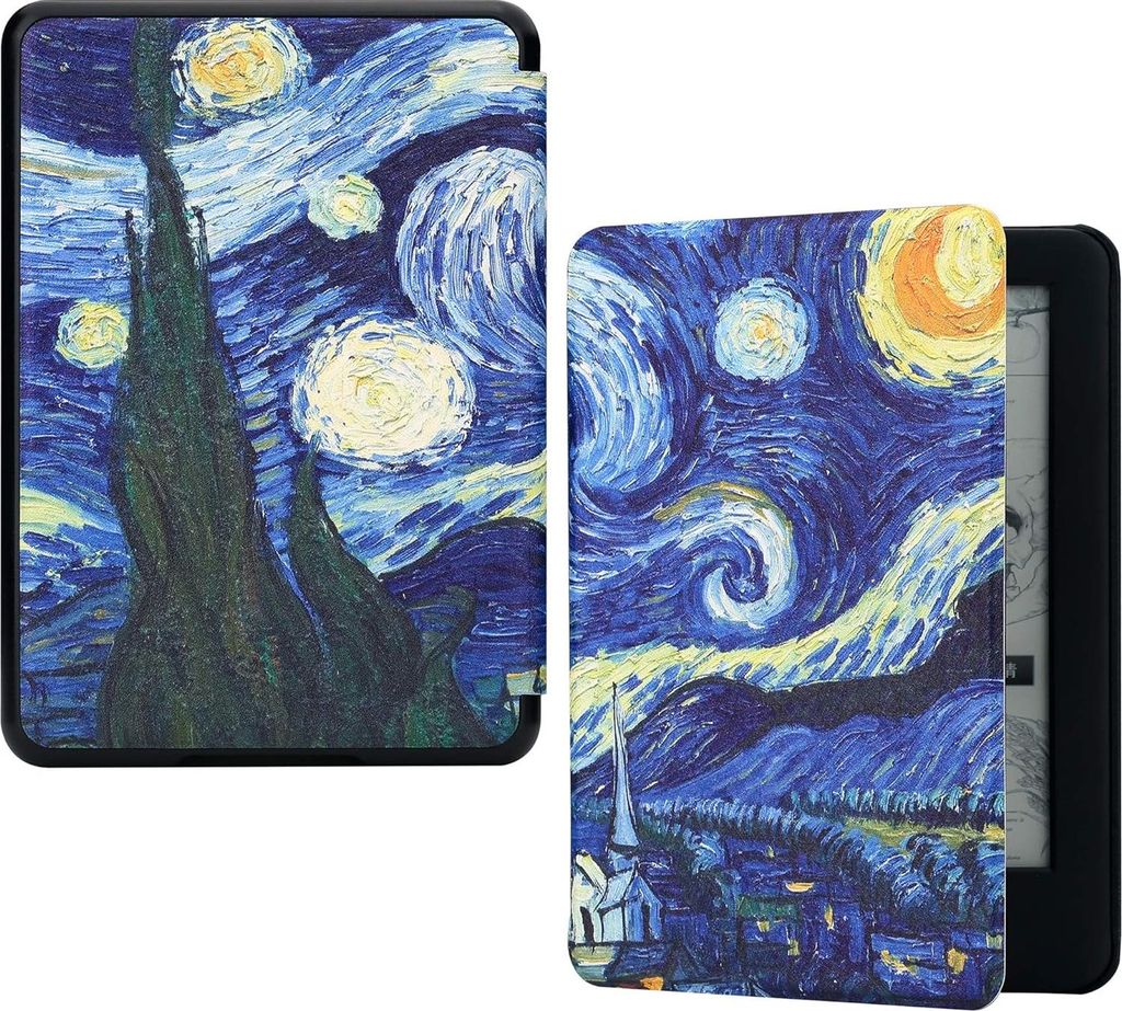 Hülle für Kindle 10 2019, 6 Zoll, Van Gogh Sternennacht