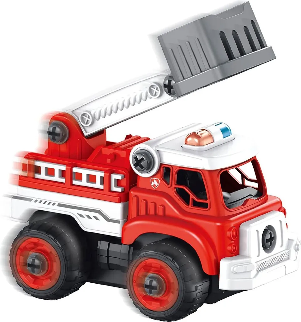 Camion de Pompiers Télécommandé à Monter - Jouet Construction Éducatif - 5