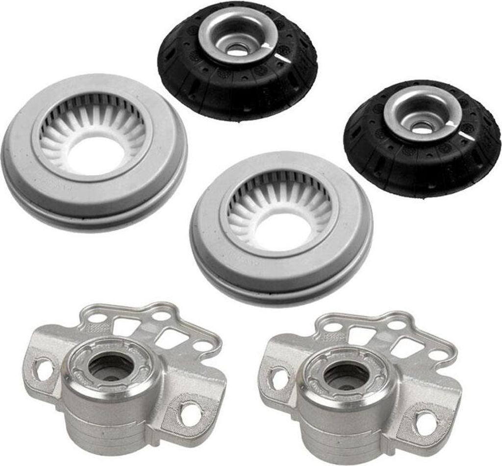 6 Premium Domlager Reparatur Satz inkl. Wälzlager vorne hinten für Opel Corsa D E Adam
