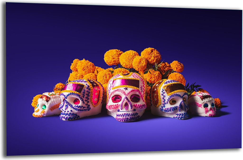 Herdabdeckplatte Glaskeramikkochfeld-Abdeckung Spritzschutz Glas 80x52 Halloween