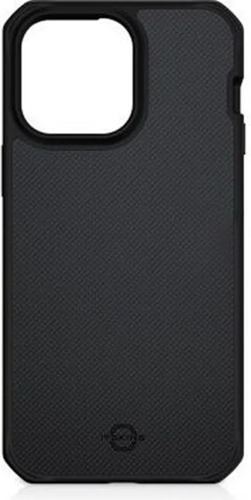 Itskins, custodia per Apple iPhone 14 Pro Max, nylon balistico rinforzato, compatibile con R MagSafe, nero
