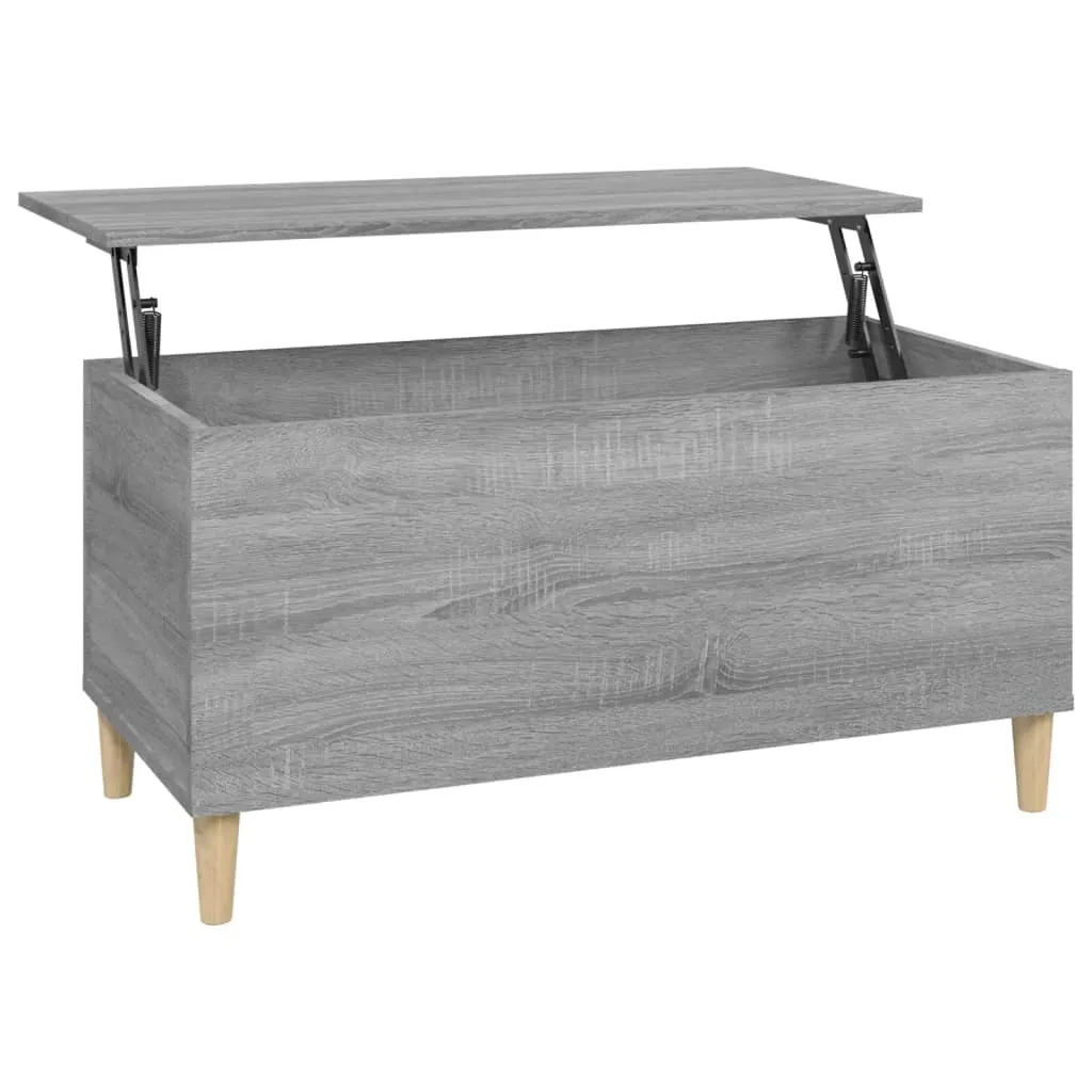 SYFAX™ Tavolino Salotto Grigio Sonoma 90x44,5x45 cm Legno Multistrato