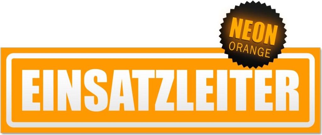 Einsatzleiter invertiert Magnetschild Schild magnetisch