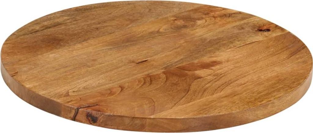 A round wooden tabletop.