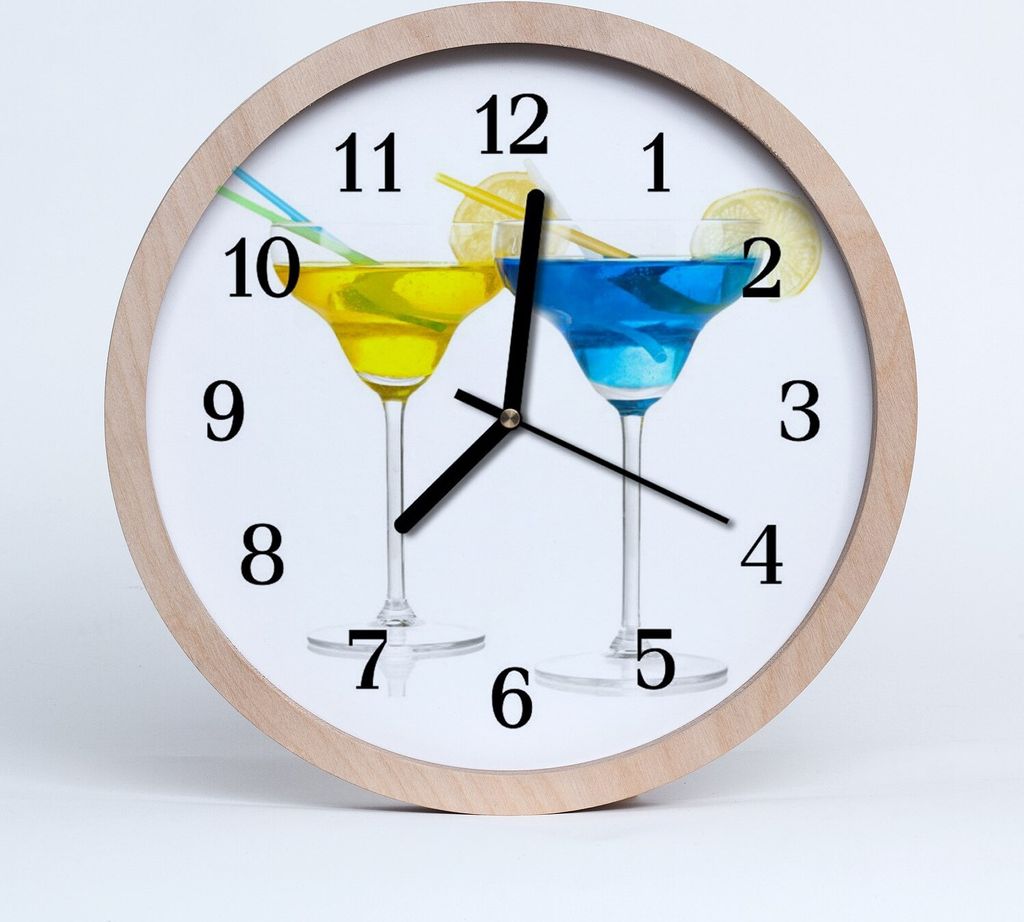 Holzuhr 20fi cm wanduhr - Cocktail