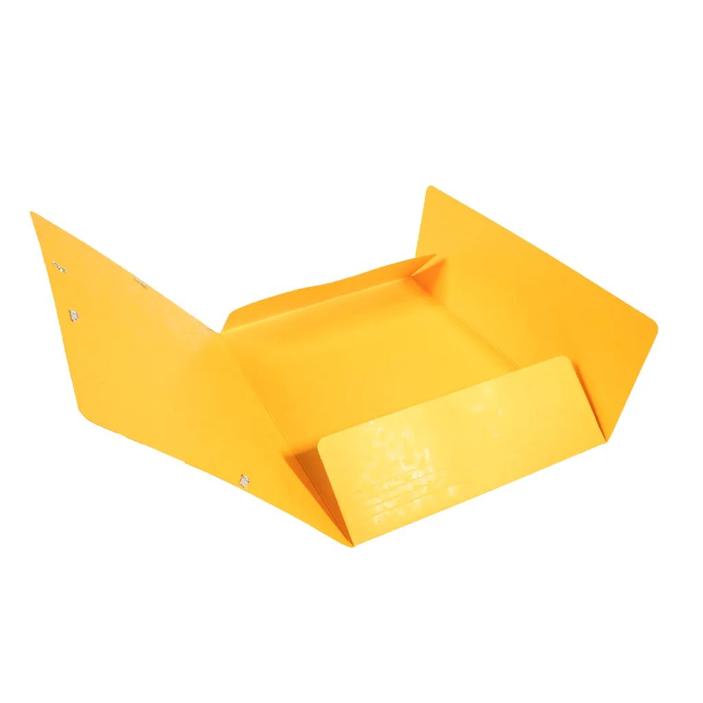 Chemise à rabats A4 jaune rigide pour protéger vos documents - 25x - 2