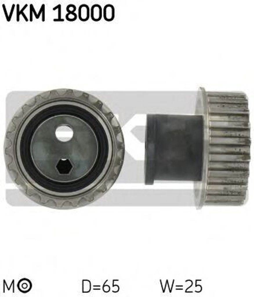 SKF VKM 18000 Spannrolle Zahnriemen für BMW 3 Limousine (E30) 5 Limousine (E34) 3 Cabrio (E30) 3 Touring (E30)