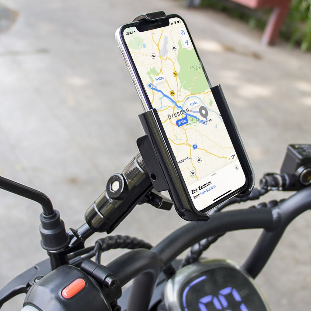 GUB Fahrrad Handyhalterung Aluminium Motorrad Scooter Fahrrad e-Bike  Universal Handy Halterung Schnellspanner Lenker für Handy Halter drehbar  für 4,7-7,2 Zoll Smartphone, Navi : : Elektronik & Foto