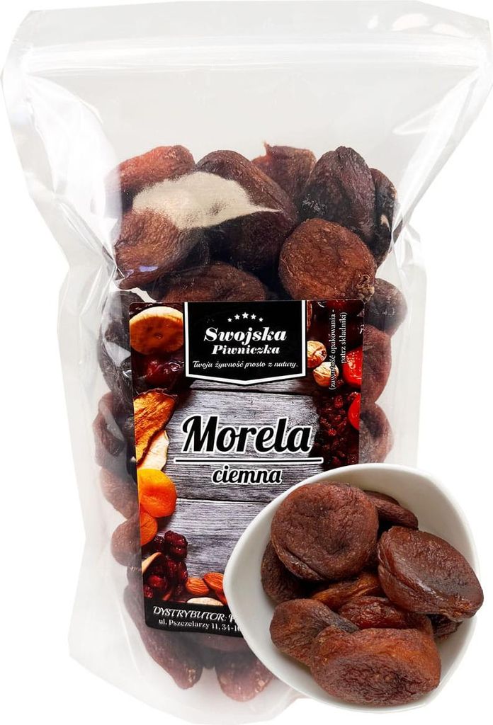 GETROCKNETE NATÜRLICHE DUNKLE APRIKOSEN ohne SCHWEFEL 250 g Swojska Piwniczka