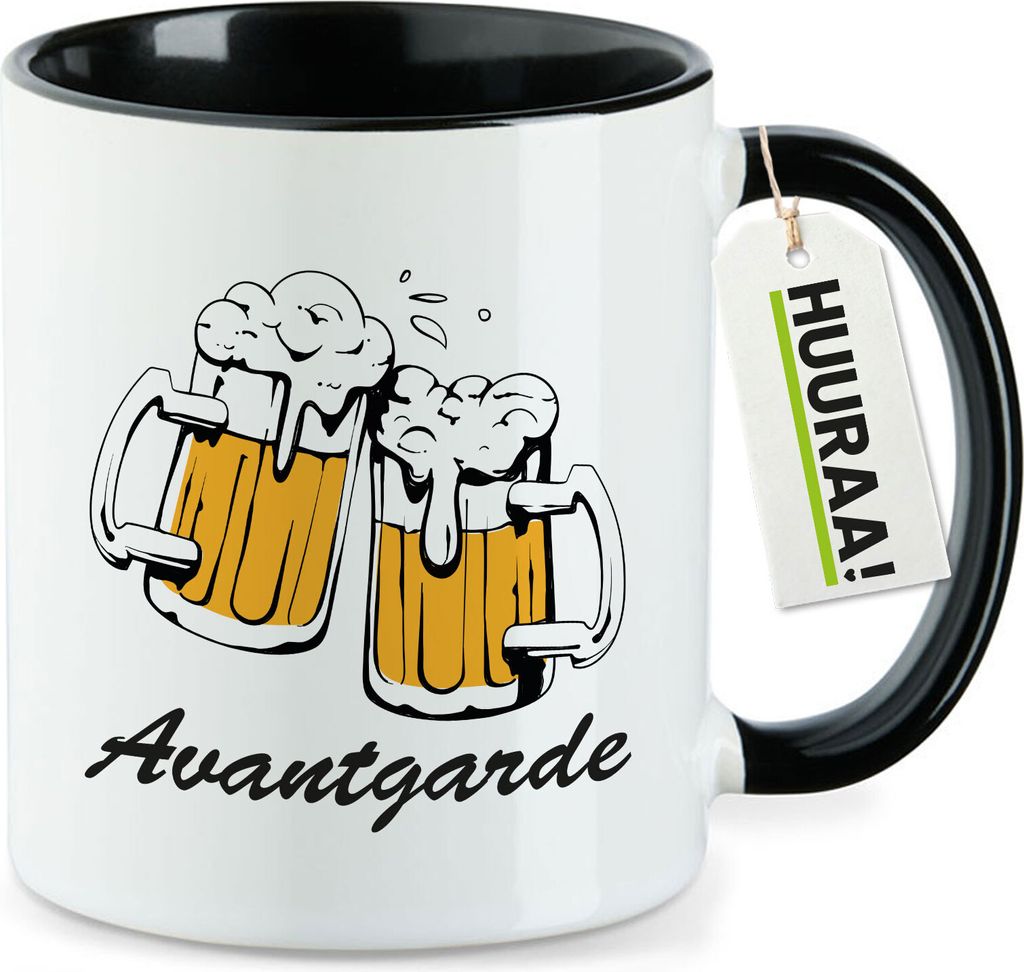 Huuraa Kaffeetasse Avantgarde Schützenfest 330ml Schwarz Keramik Kaffeebecher Geschenkidee