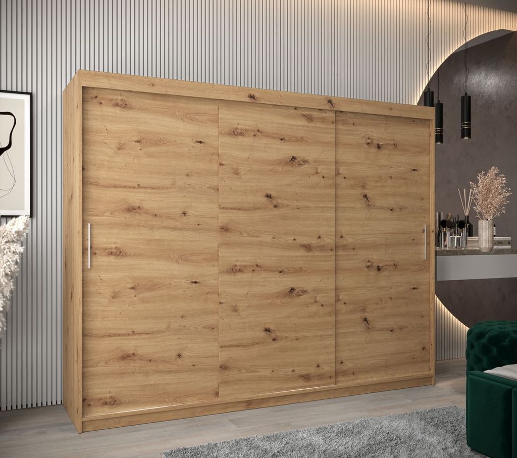 Skriňa s posuvnými dverami v šírke 250 cm TIMEA - dub Obrázok produktu 