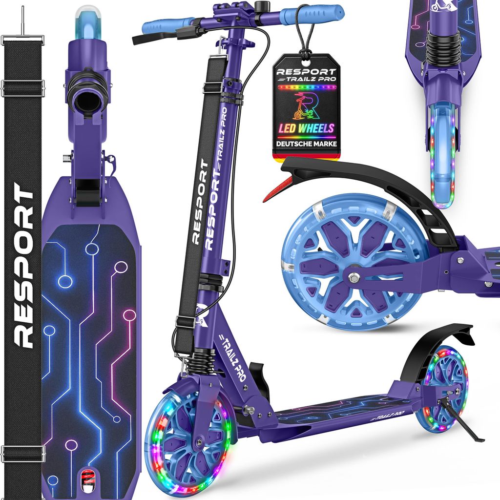RE:SPORT® Cityroller für Kinder & Erwachsene mit LED, Produktbild 