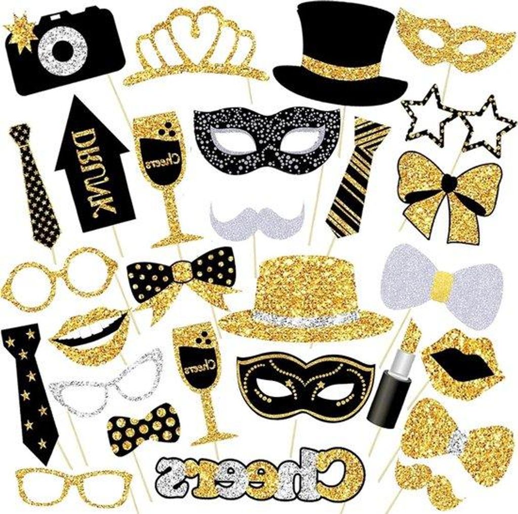Feest- und Partyaccessoires - Dekorationen für Hochzeit, Weihnachten, Geburtstag - Tischdekorationen für Disco, Karneval, Silvester