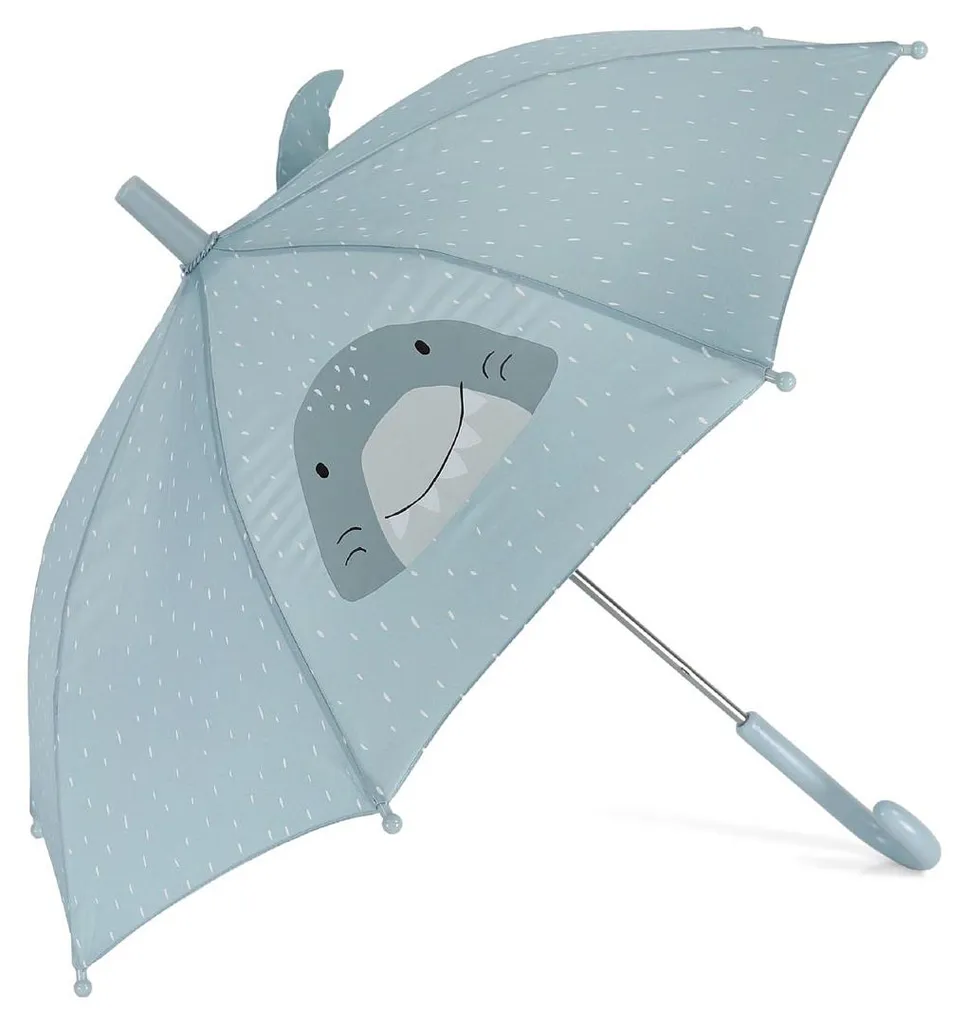 Parapluie Enfant Requin Trixie Bleu - Toile Recyclée et Sécurité Top