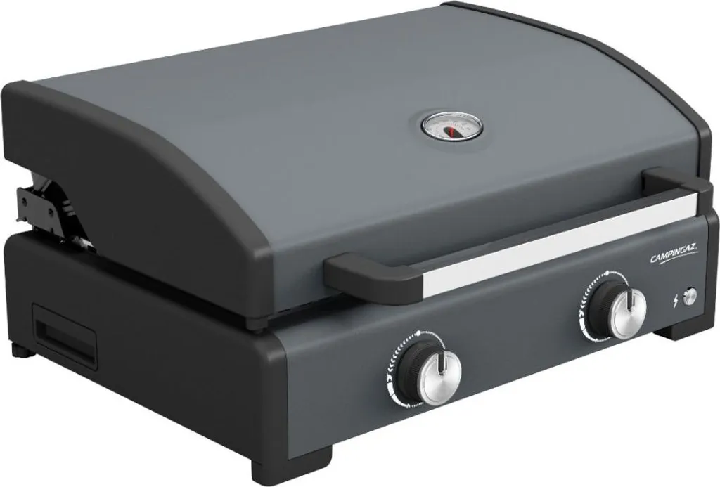 Barbecue à gaz Plancha Sigma 2 - Appareil de table portable noir inox