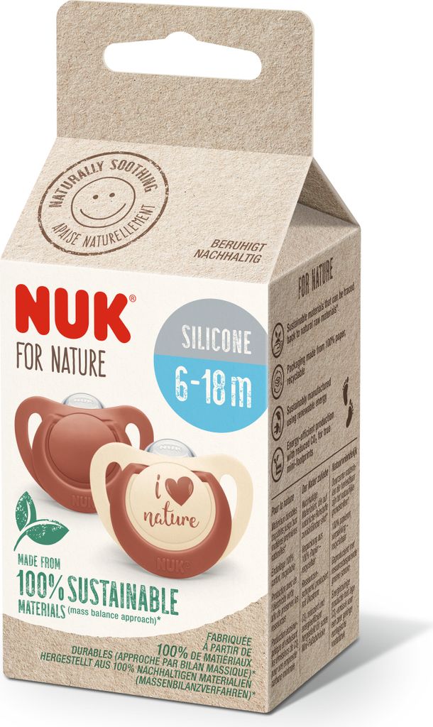 Smoczek uspokajajcy NUK for Nature 10176297 | zrwnowaony Zdjęcie produktu 