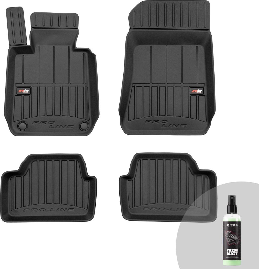 FROGUM ProLine 3D Gummimatten Exklusiven Auto Fußmatten Autofussmatten für BMW Seria 1 E81/E87 2004-2011