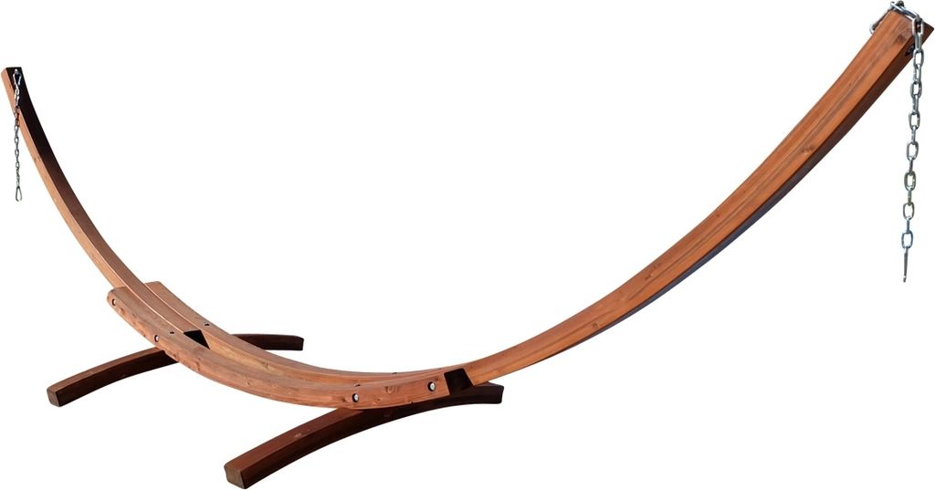 410cm XXL Hängemattengestell für 2 Personen Gestell aus Holz Lärche ohne Hängematte