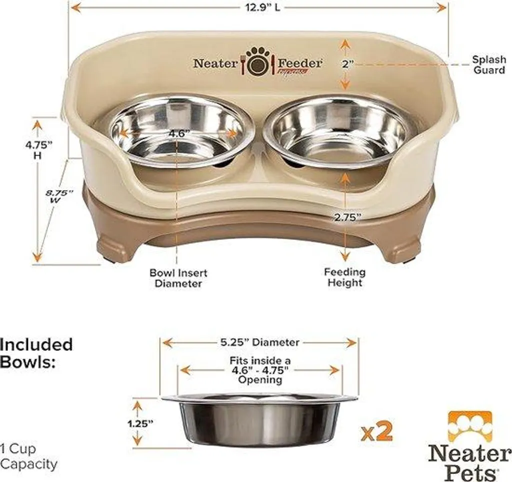 Lit pour chien antidérapant avec écuelle intégrée, design robuste en acier