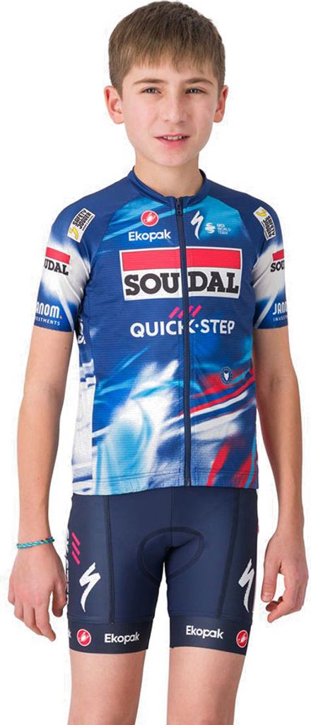 Castelli Aero Kurzarm-radtrikot Blau 6 Years Junge Blau 6 Years