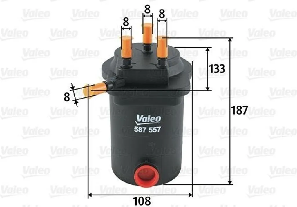 Filtre à carburant Valeo 587557 : fini les problèmes d'injection Renault