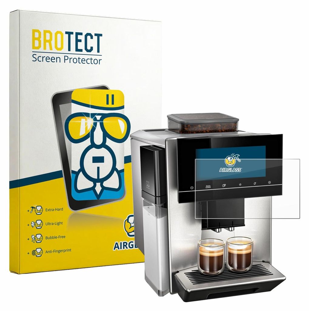 BROTECT Schutzglas für Siemens EQ900 Plus TQ907DZ3 Schutzfolie Panzer Folie Glas Display Schutz klar