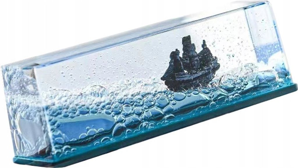 Dekoratives Acryl-Piratenschiff-Boot-Perlen-Drift-Ornament, Produktbild 