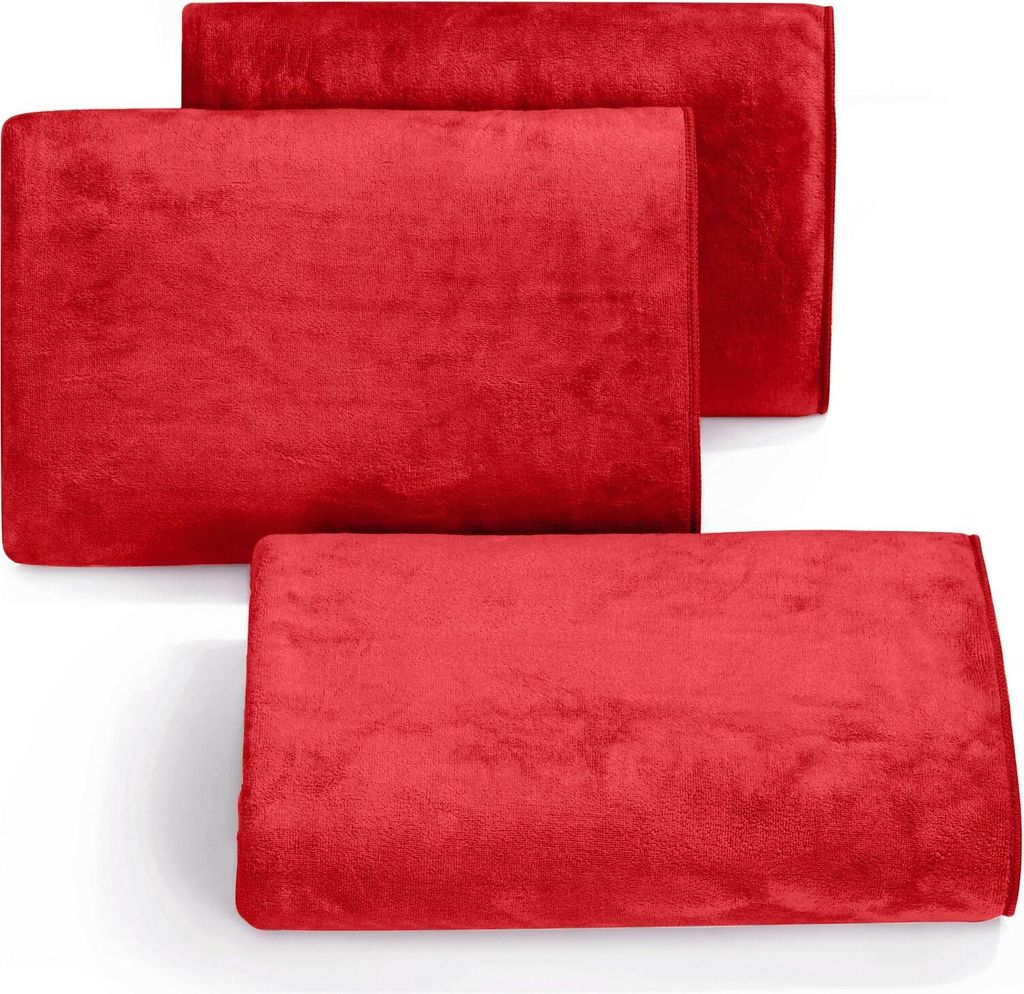 EUROFIRANY | Handtücher - Sporthandtuch AMY - 30x30 cm - Rot - Schnell trocknend - Hohe Saugfähigkeit