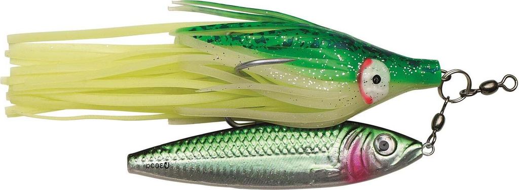 Kinetic Halibut Jigger 400g Green/Silver Heilbutt Pilker Produktbild 