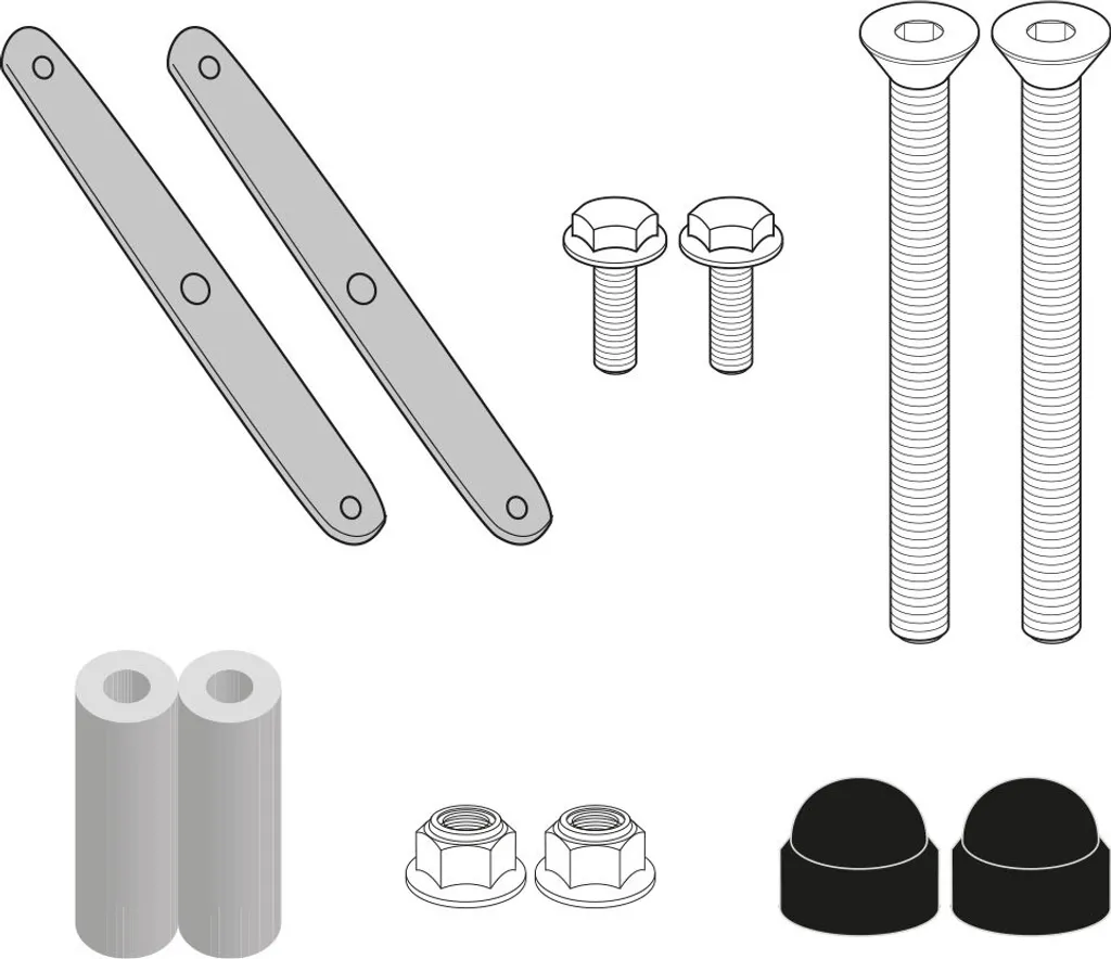 Supports Kappa 6711DTK robustes en acier pour montage de pare-brise
