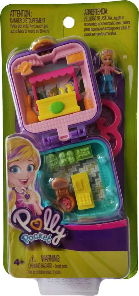Mini-coffret Polly Pocket Marché de Polly et son Univers de Jeu Nomade