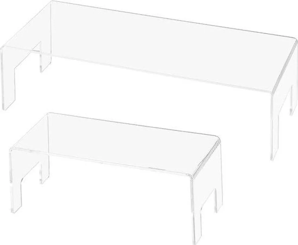 Socle acrylique rectangulaire 5 mm ultra résistant pour déco de cupcakes