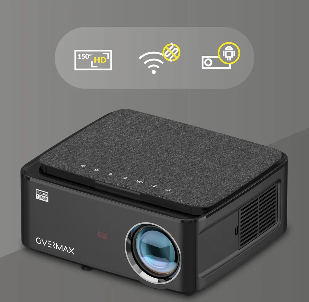 Vidéoprojecteur Smart Android Overmax Multipic 5.1 Wi-Fi Home Cinéma LED - 19
