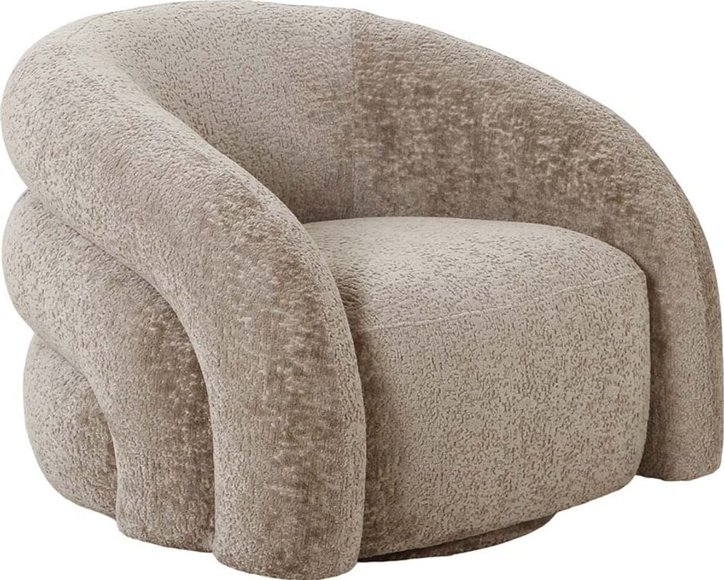 House Collection Chenille Sessel Drehbar Stig Beige