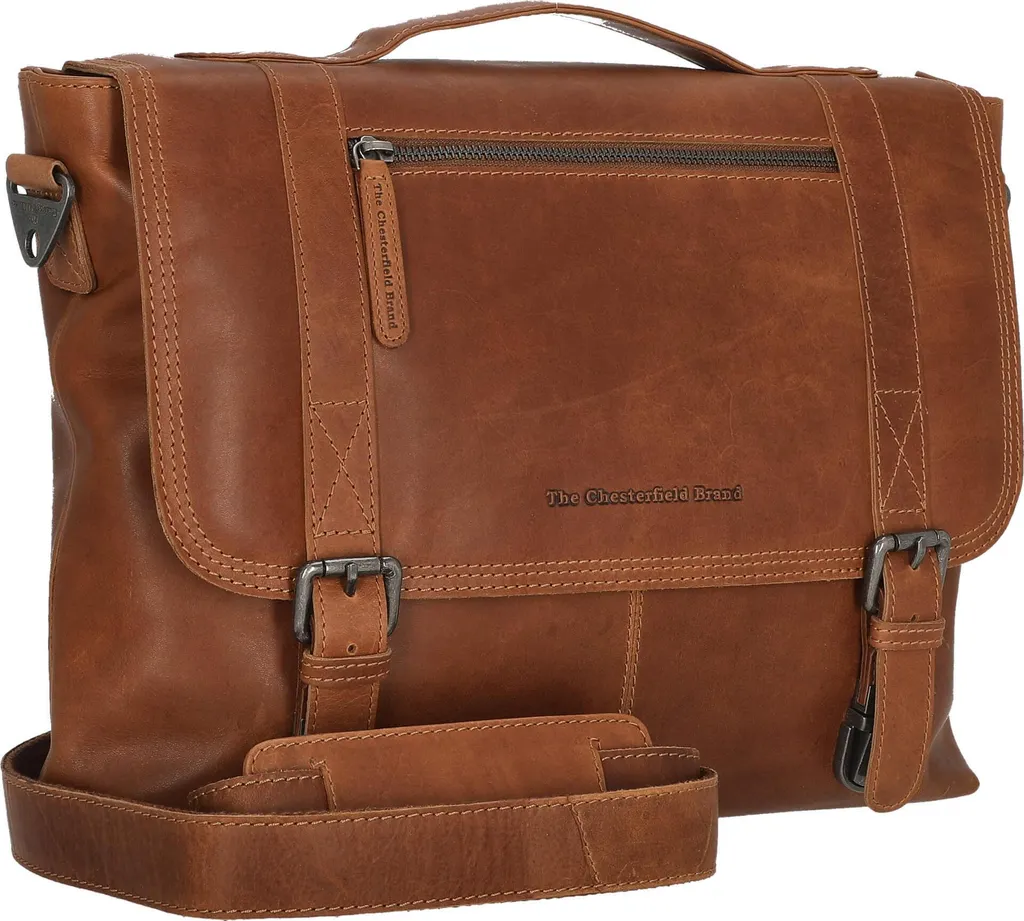 Serviette en cuir marron clair Veneto pour ordinateur portable professionnel - 9