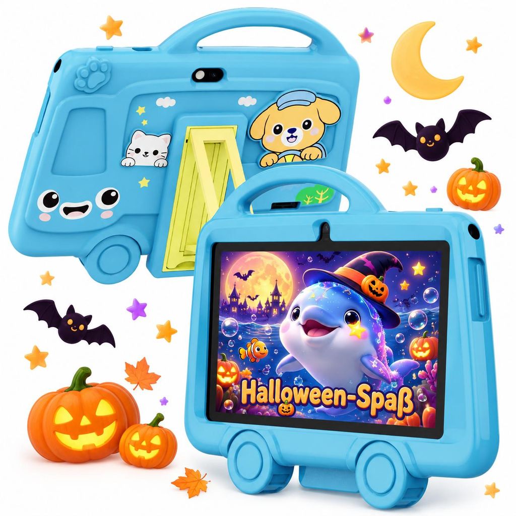 Tabwee K8 Kids, Kinder Tablet 7", robuste Schutzhülle mit Produktbild 