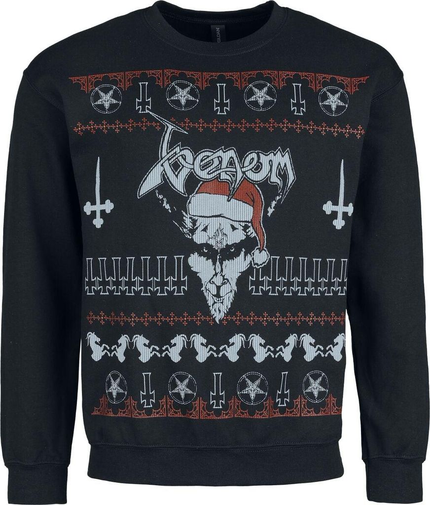 Venom Weihnachtspullover Herren Holiday Sweater - Black Christmas schwarz L