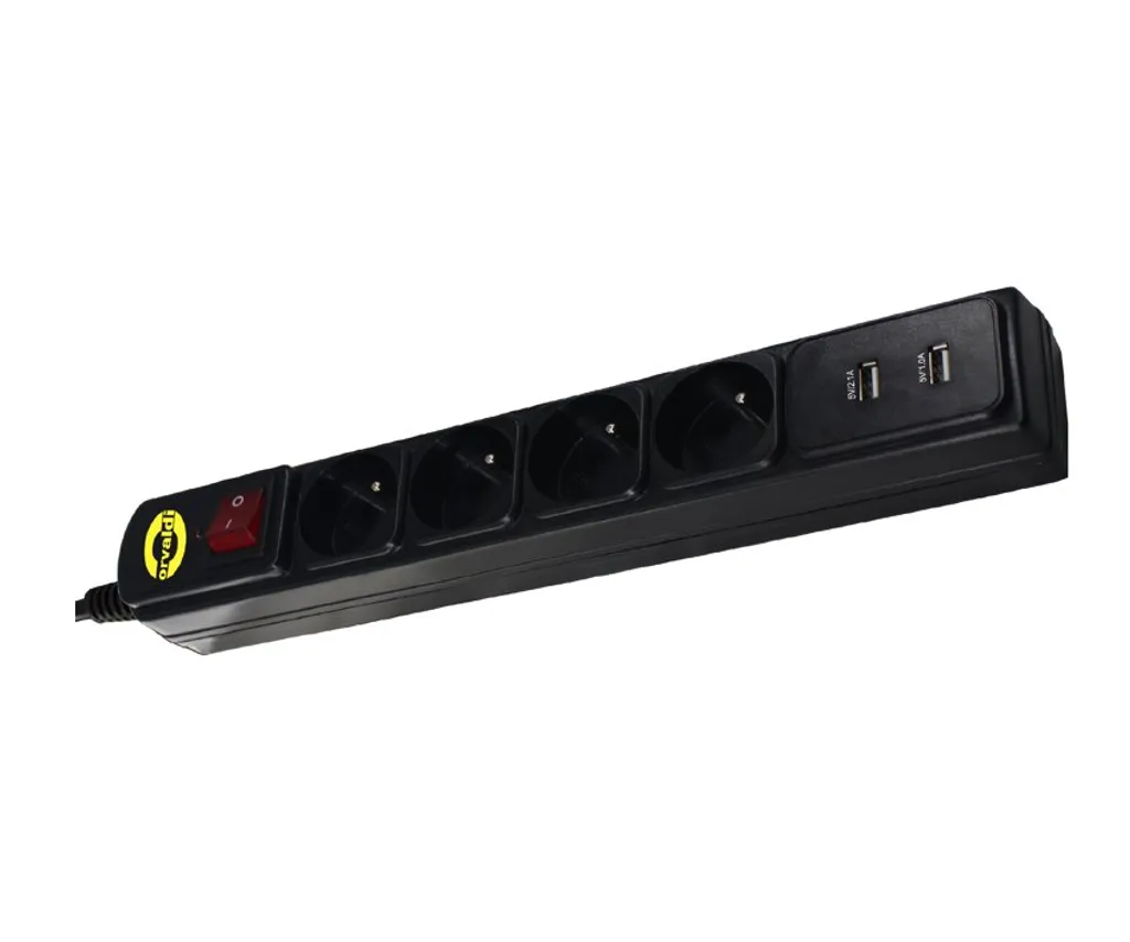 Orvaldi ORV-4PL Multipresa USB 2.0: Efficienza e Protezione 1140J