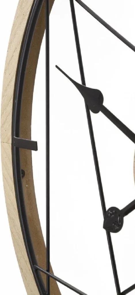 Grande horloge murale design géométrique 60 cm pour salon et bureaux - 4