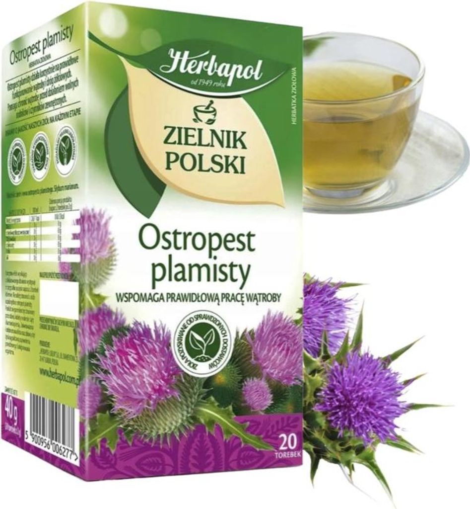 Ostropestřecový čaj 2g x 20 ks. Polský bylinný Obrázek produktu 