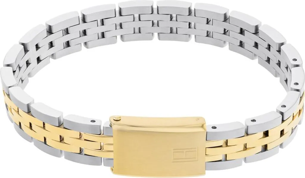 Bracelet en acier inoxydable bicolore Tommy Hilfiger maille large