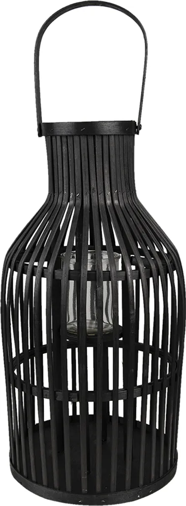 Lanterna Clayre & Eef Ø 23x39 cm Bambù nero