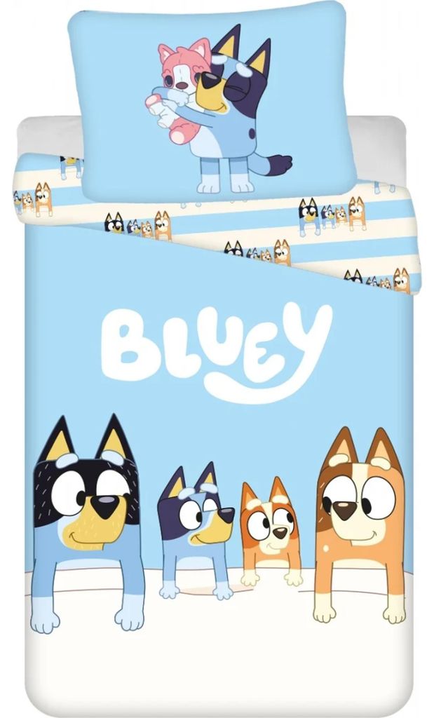 Bluey Family Bettwäsche 140×200cm, 70x90 cm Produktbild 