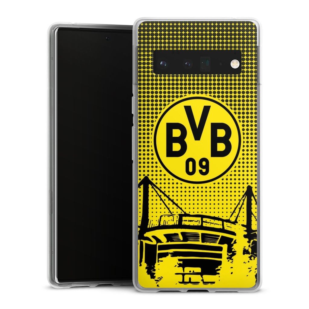 DeinDesign Handyhülle für Google Pixel 6 Pro Silikon Hülle Case Smartphone Schutzhülle BVB Borussia Dortmund Stadion